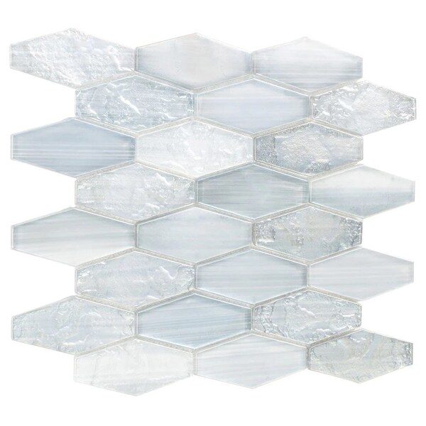 Apollo Tile Verre 10.63 in. x 11.7 in. Matte Grey Glass Mosaic Wall and Floor Tile 8.6 sq ft/case - 10 pack SEA88EL02GRA - main